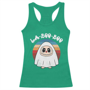 Cute Ghost Halloween Costume Racerback Tank Top Retro Spooky Trending Cartoon La Boo Boo TS10 Irish Green Print Your Wear