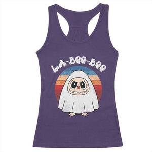 Cute Ghost Halloween Costume Racerback Tank Top Retro Spooky Trending Cartoon La Boo Boo TS10 Purple Print Your Wear