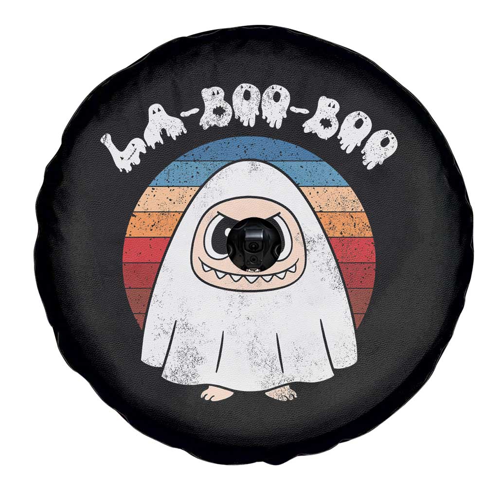 Cute Ghost Halloween Costume Spare Tire Cover Retro Spooky Trending Cartoon La Boo Boo TS10 Print Your Wear