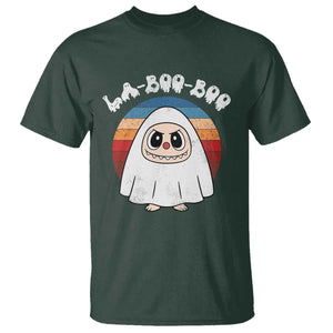 Cute Ghost Halloween Costume T Shirt Retro Spooky Trending Cartoon La Boo Boo TS10 Dark Forest Green Print Your Wear