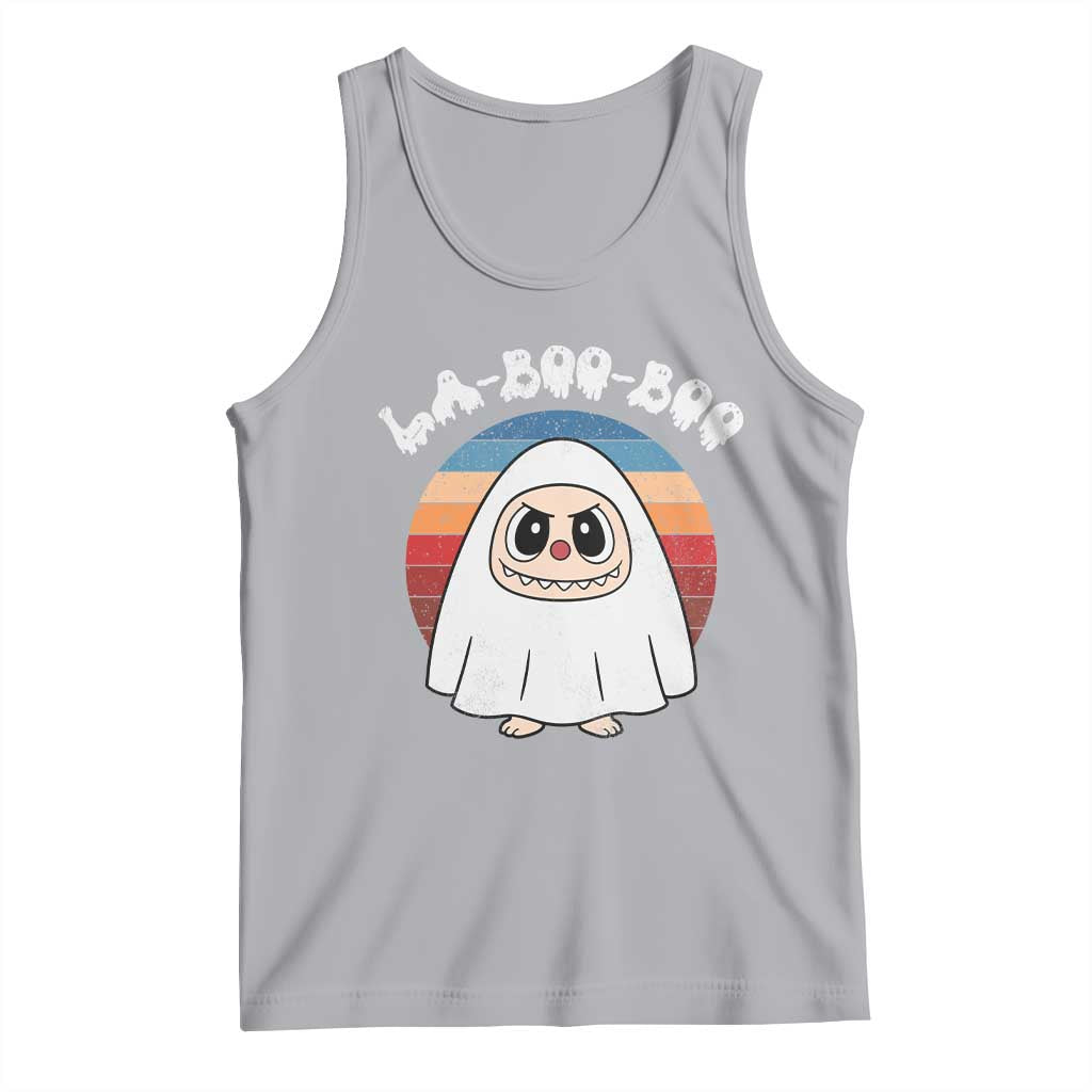 Cute Ghost Halloween Costume Tank Top Retro Spooky Trending Cartoon La Boo Boo TS10 Athletic Heather Print Your Wear