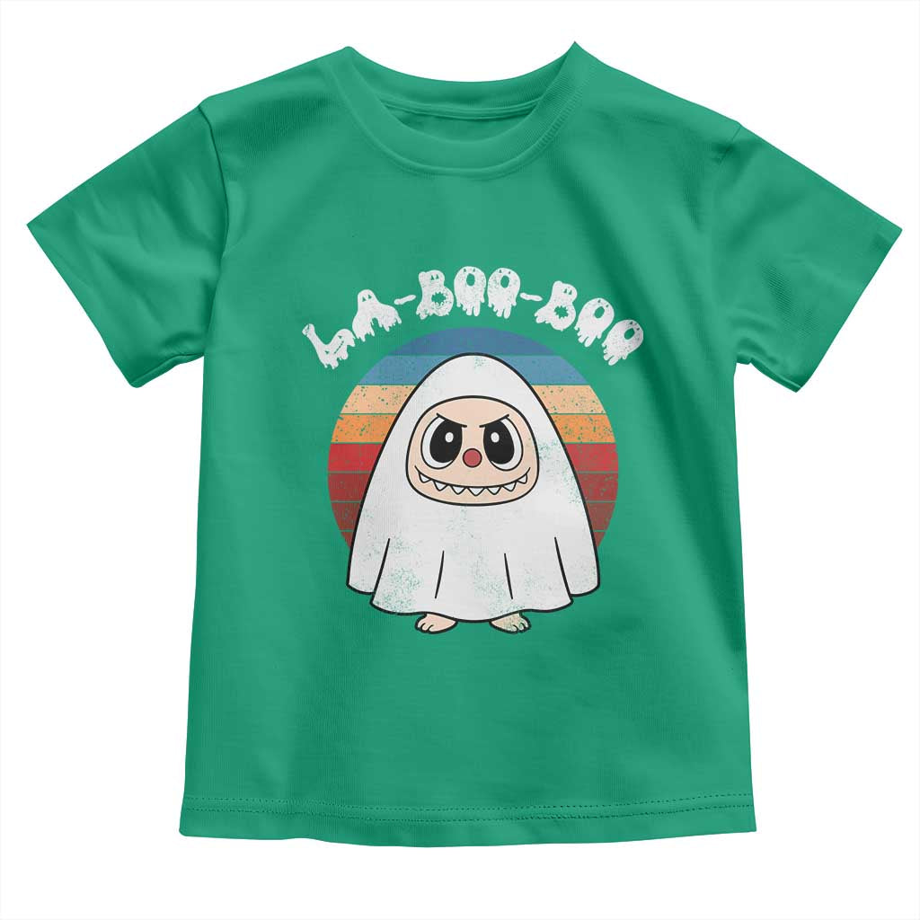 Cute Ghost Halloween Costume Toddler T Shirt Retro Spooky Trending Cartoon La Boo Boo TS10 Irish Green Print Your Wear