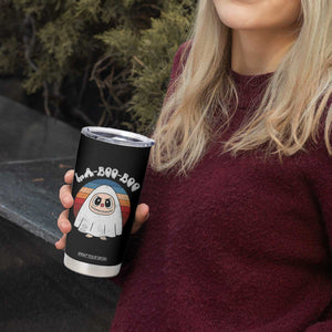 Cute Ghost Halloween Costume Tumbler Cup Retro Spooky Trending Cartoon La Boo Boo TS10 Print Your Wear