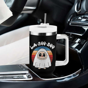 Cute Ghost Halloween Costume Tumbler With Handle Retro Spooky Trending Cartoon La Boo Boo TS10 Print Your Wear