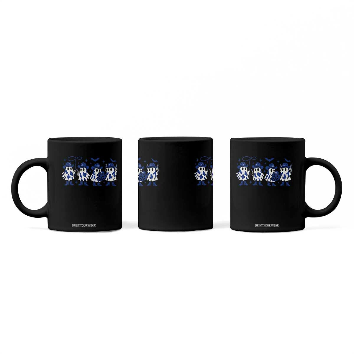 Ghost Halloween Coffee Mug Retro Halloween Costume Cowboy Fan TS10 Print Your Wear