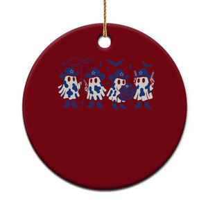 Dallas Ghost Halloween Ceramic Ornament Retro Halloween Costume Cowboy Fan TS10 1pc Red Print Your Wear