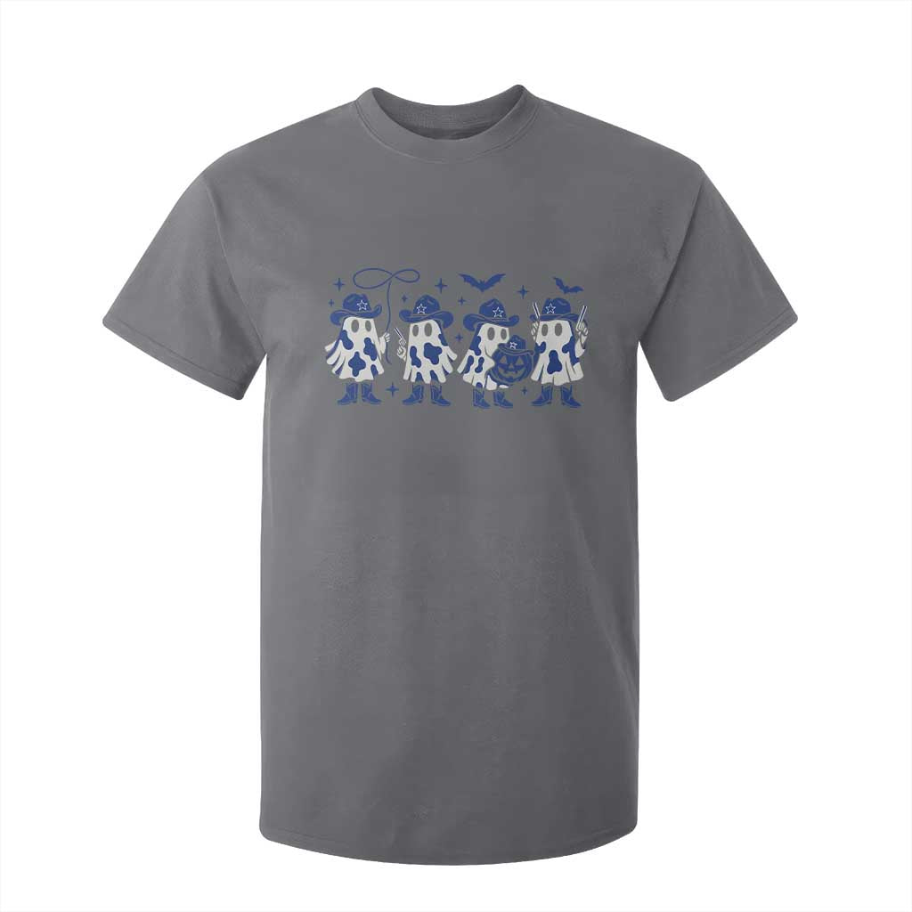 Ghost Halloween T Shirt For Kid Retro Halloween Costume Cowboy Fan TS10 Charcoal Print Your Wear