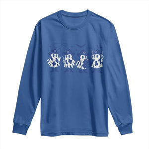 Dallas Ghost Halloween Long Sleeve Shirt Retro Halloween Costume Cowboy Fan TS10 Royal Blue Print Your Wear