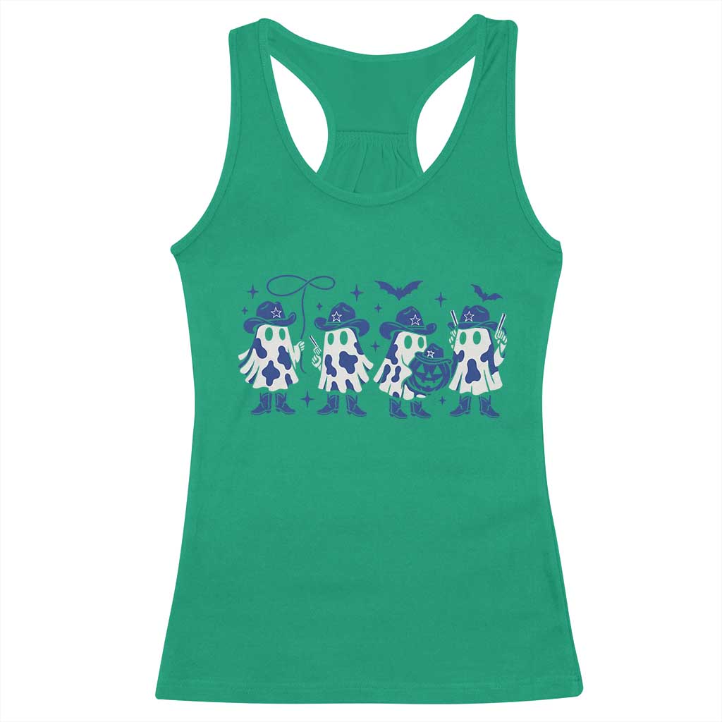 Ghost Halloween Racerback Tank Top Retro Halloween Costume Cowboy Fan TS10 Irish Green Print Your Wear