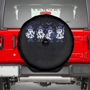 Ghost Halloween Spare Tire Cover Retro Halloween Costume Cowboy Fan TS10 Black Print Your Wear