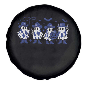 Ghost Halloween Spare Tire Cover Retro Halloween Costume Cowboy Fan TS10 Print Your Wear
