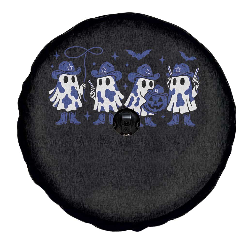 Ghost Halloween Spare Tire Cover Retro Halloween Costume Cowboy Fan TS10 Print Your Wear