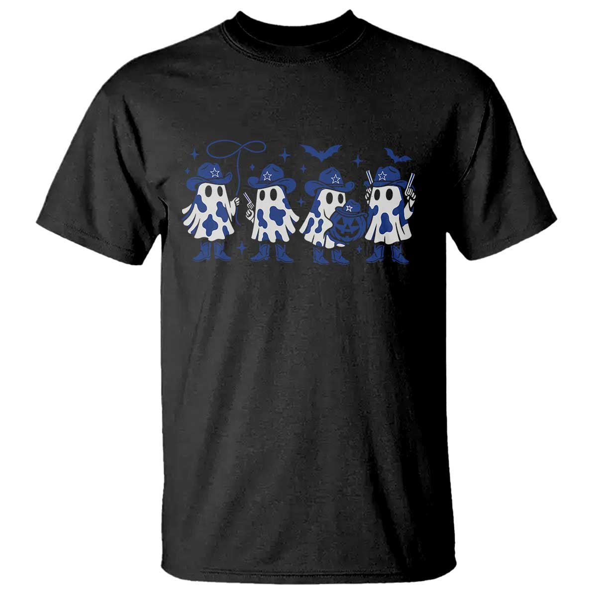 Dallas Ghost Halloween T Shirt Retro Halloween Costume Cowboy Fan TS10 Black Print Your Wear