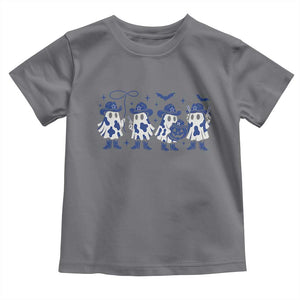 Ghost Halloween Toddler T Shirt Retro Halloween Costume Cowboy Fan TS10 Charcoal Print Your Wear