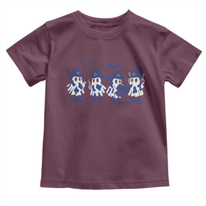 Ghost Halloween Toddler T Shirt Retro Halloween Costume Cowboy Fan TS10 Maroon Print Your Wear