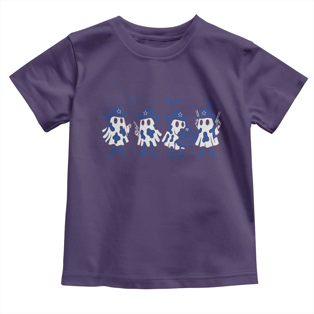 Ghost Halloween Toddler T Shirt Retro Halloween Costume Cowboy Fan TS10 Purple Print Your Wear