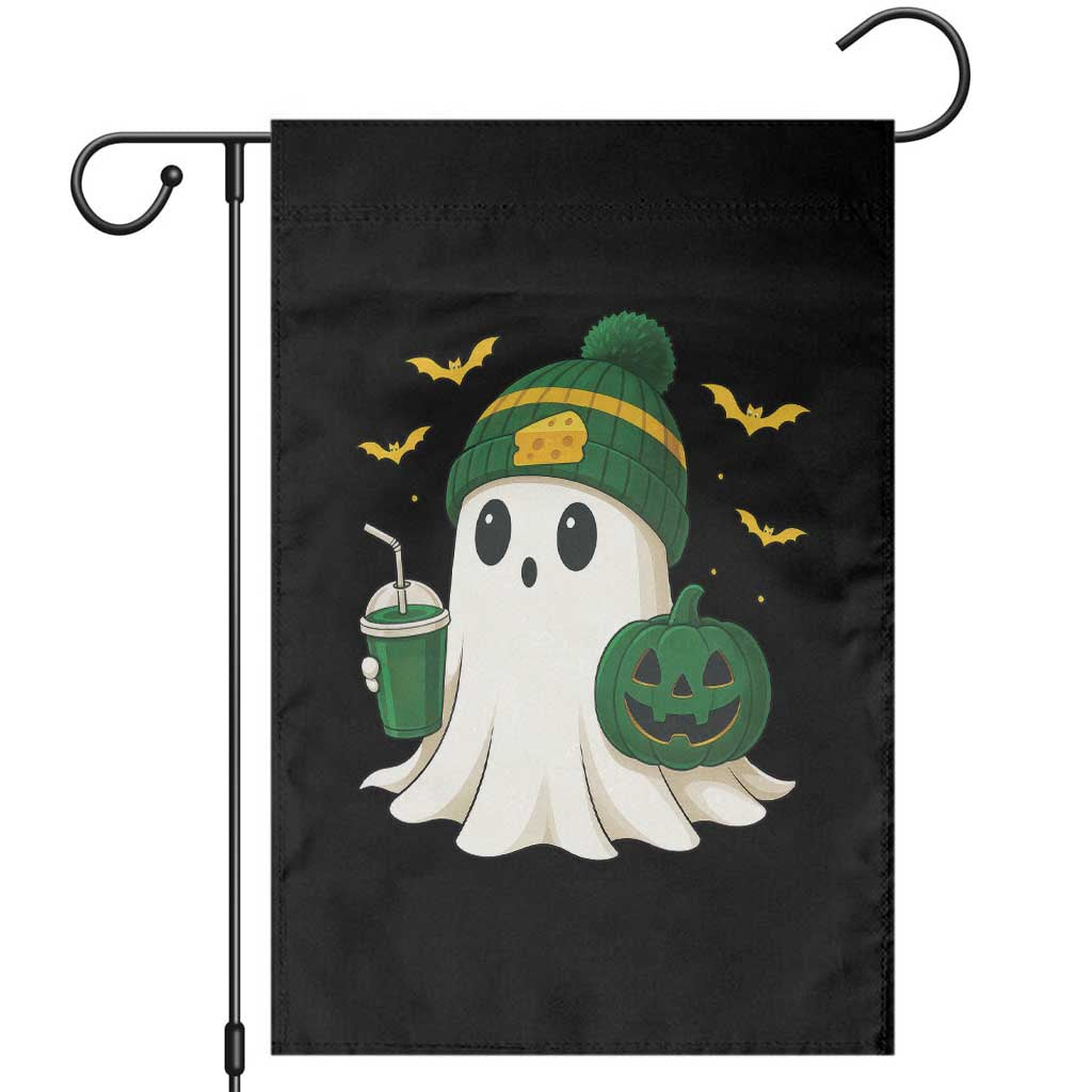 Halloween Packers Ghost Garden Flag Pumpkin Ghost Costume Cheesehead TS10 Black Print Your Wear