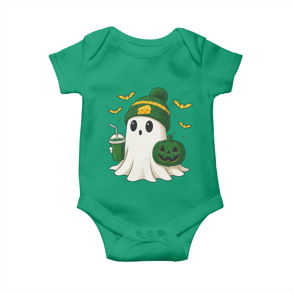 Halloween Packers Ghost Baby Onesie Pumpkin Ghost Costume Cheesehead TS10 Irish Green Print Your Wear