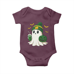 Halloween Packers Ghost Baby Onesie Pumpkin Ghost Costume Cheesehead TS10 Maroon Print Your Wear