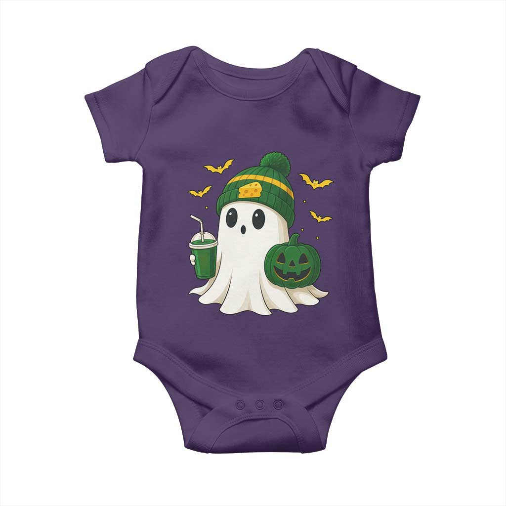 Halloween Packers Ghost Baby Onesie Pumpkin Ghost Costume Cheesehead TS10 Purple Print Your Wear