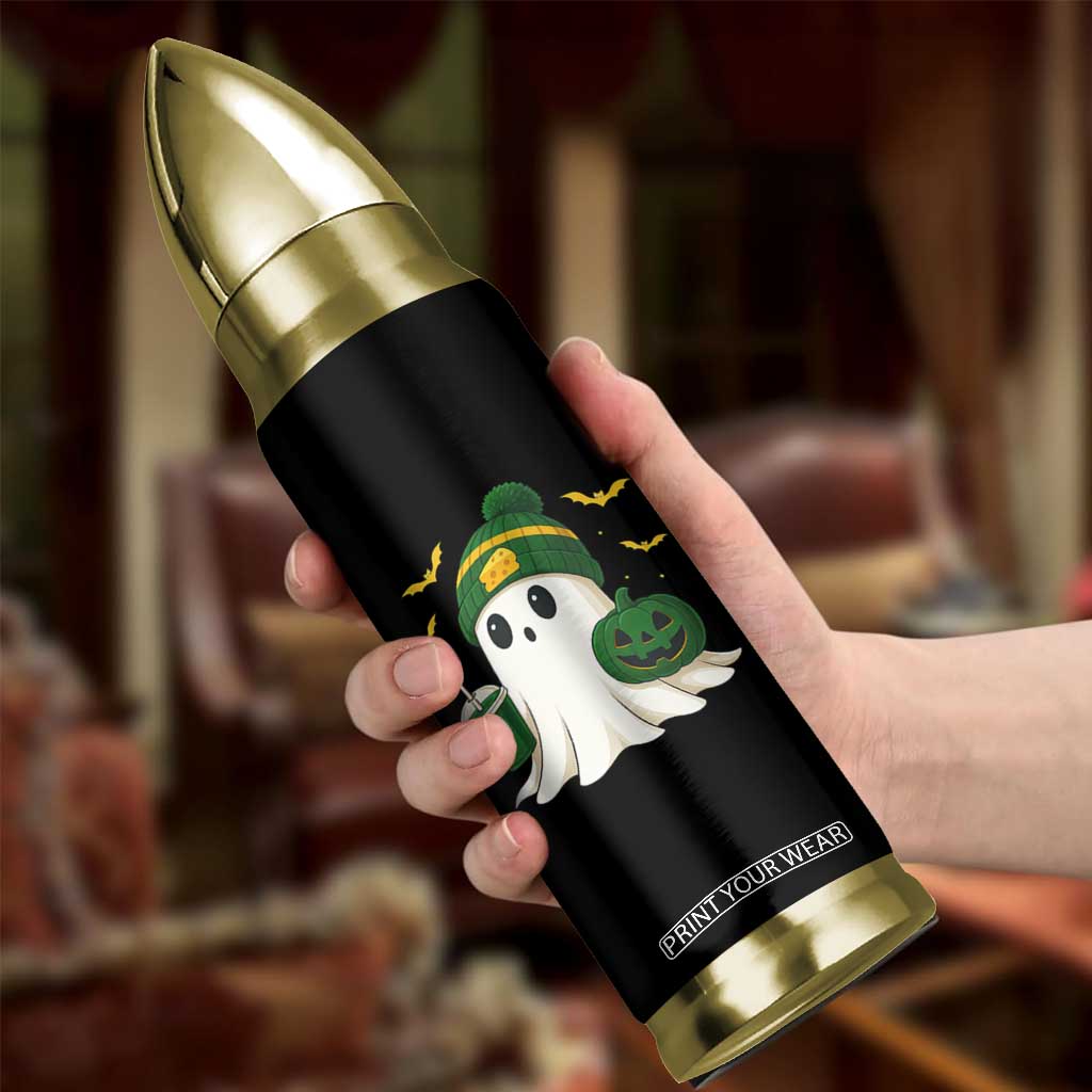 Halloween Packers Ghost Bullet Tumbler Pumpkin Ghost Costume Cheesehead TS10 Print Your Wear