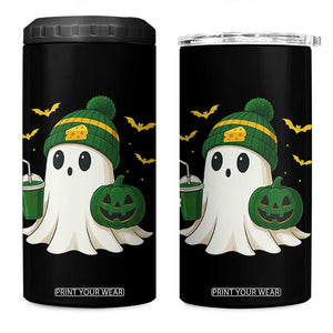 Halloween GB Ghost 4 in 1 Can Cooler Tumbler Pumpkin Ghost Costume Cheesehead TS10 One Size: 16 oz Black Print Your Wear
