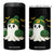 Halloween Packers Ghost 4 in 1 Can Cooler Tumbler Pumpkin Ghost Costume Cheesehead TS10 One Size: 16 oz Black Print Your Wear