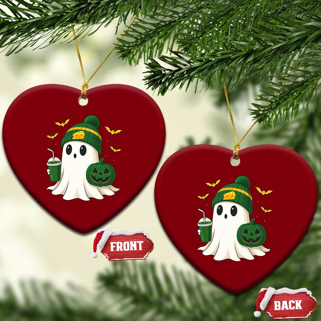 Halloween GB Ghost Ceramic Ornament Pumpkin Ghost Costume Cheesehead TS10 Print Your Wear