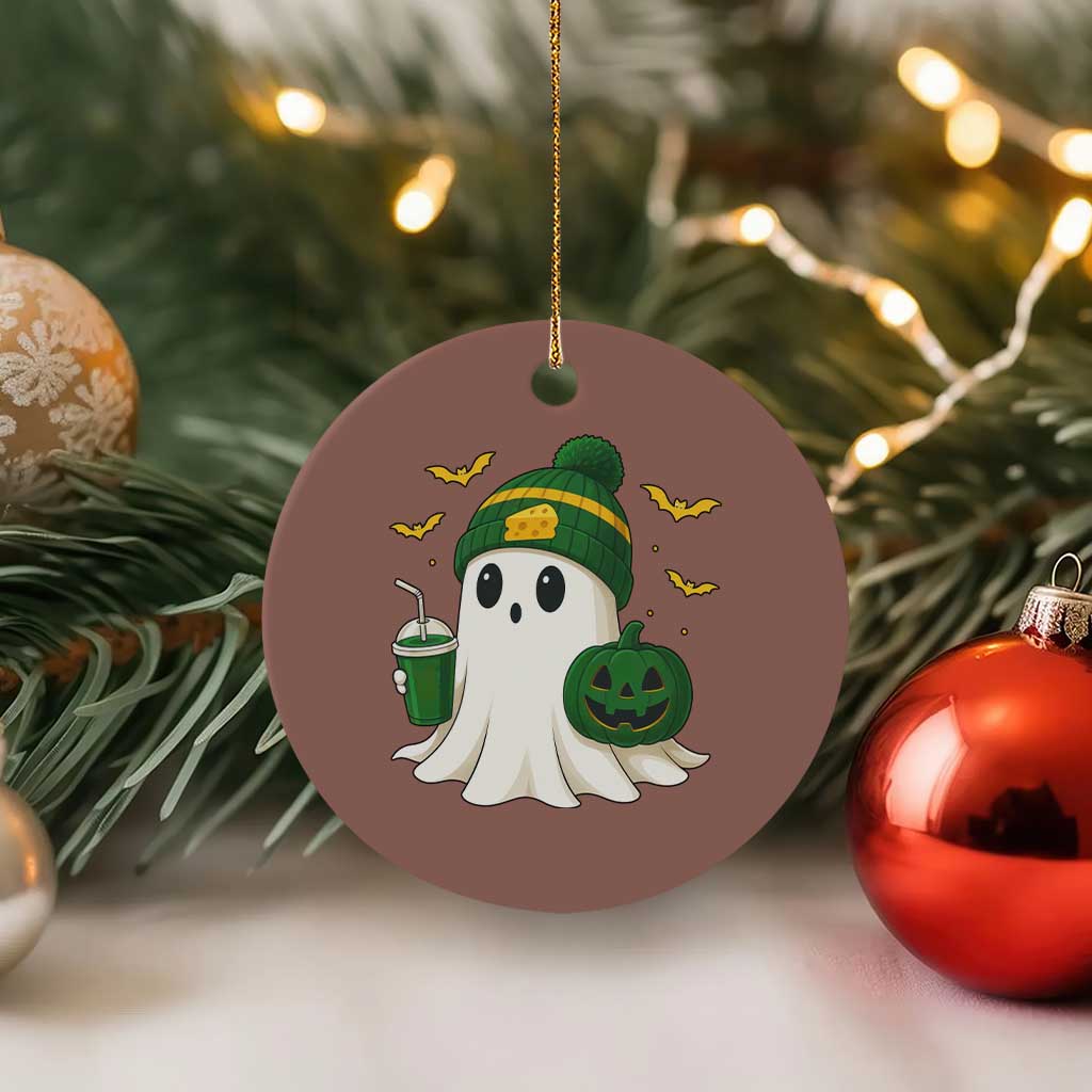 Halloween GB Ghost Ceramic Ornament Pumpkin Ghost Costume Cheesehead TS10 1pc Mocha Print Your Wear