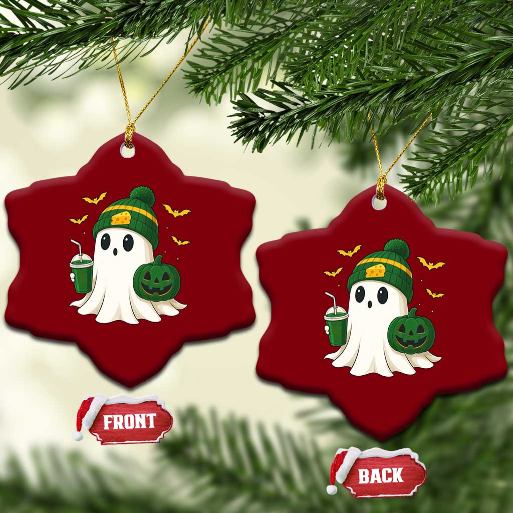 Halloween GB Ghost Ceramic Ornament Pumpkin Ghost Costume Cheesehead TS10 Print Your Wear