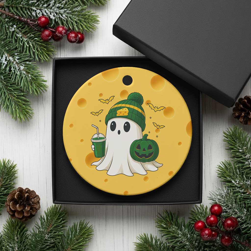 Halloween GB Ghost Ceramic Ornament Pumpkin Ghost Costume Cheesehead TS10 1pc Yellow Cheese Print Your Wear