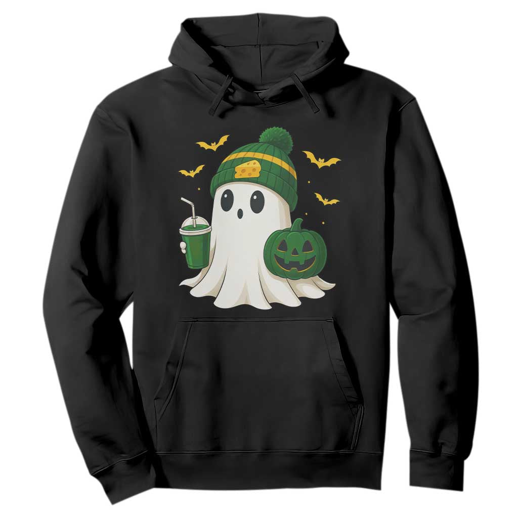 Halloween Packers Ghost Hoodie Pumpkin Ghost Costume Cheesehead TS10 Black Print Your Wear