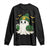Halloween Packers Ghost Long Sleeve Shirt Pumpkin Ghost Costume Cheesehead TS10 Black Print Your Wear