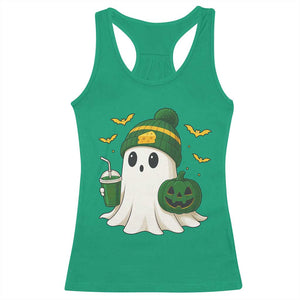 Halloween Packers Ghost Racerback Tank Top Pumpkin Ghost Costume Cheesehead TS10 Irish Green Print Your Wear