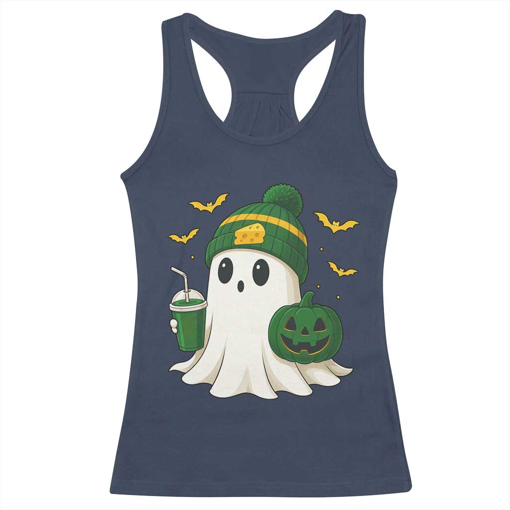 Halloween GB Ghost Racerback Tank Top Pumpkin Ghost Costume Cheesehead TS10 Navy Print Your Wear
