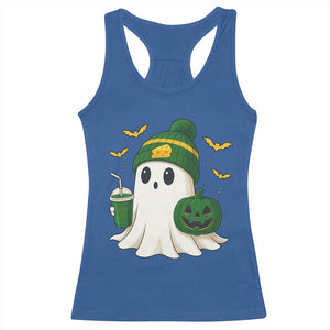 Halloween Packers Ghost Racerback Tank Top Pumpkin Ghost Costume Cheesehead TS10 Royal Blue Print Your Wear