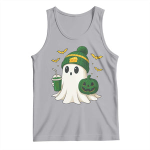 Halloween Packers Ghost Tank Top Pumpkin Ghost Costume Cheesehead TS10 Athletic Heather Print Your Wear