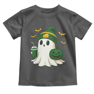 Halloween Packers Ghost Toddler T Shirt Pumpkin Ghost Costume Cheesehead TS10 Dark Heather Print Your Wear
