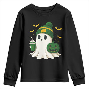 Halloween Packers Ghost Youth Sweatshirt Pumpkin Ghost Costume Cheesehead TS10 Black Print Your Wear