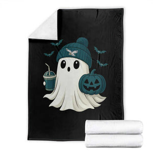 Philadelphia Ghost Halloween Throw Blanket Retro Halloween Costume Philadelphia Fan TS10 Black Print Your Wear