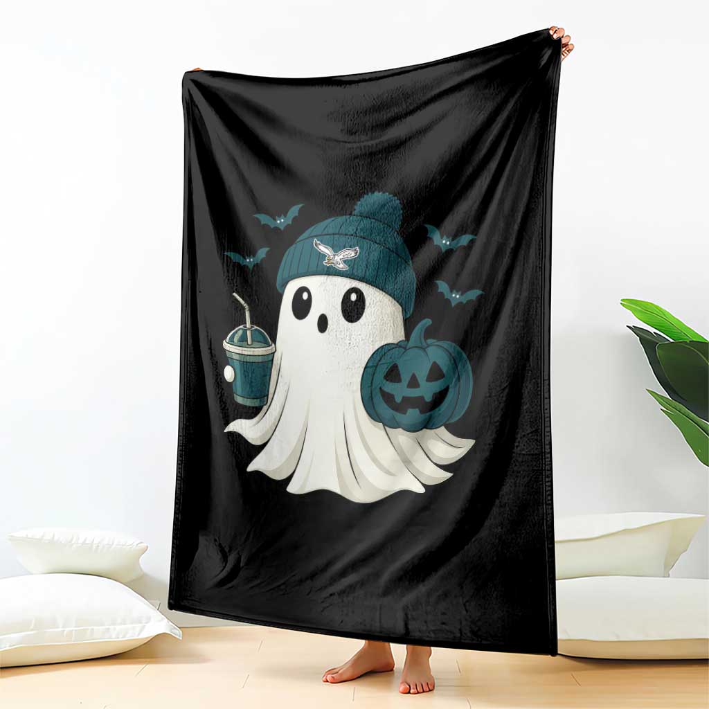 PFE Ghost Halloween Throw Blanket Retro Halloween Costume Philly Lover TS10 Print Your Wear