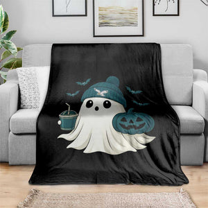 PFE Ghost Halloween Throw Blanket Retro Halloween Costume Philly Lover TS10 Print Your Wear