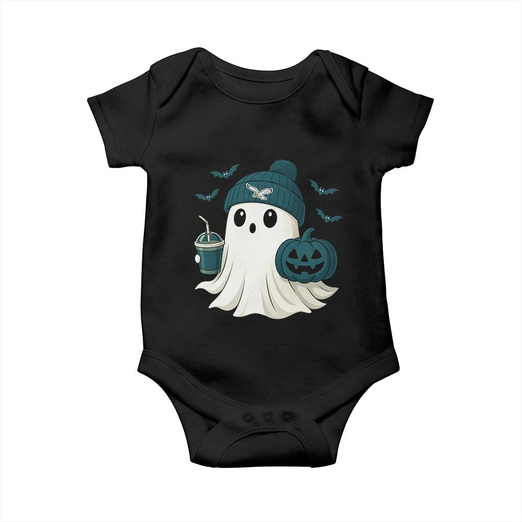 Philadelphia Ghost Halloween Baby Onesie Retro Halloween Costume Philadelphia Fan TS10 Black Print Your Wear