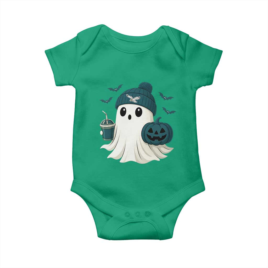 Philadelphia Ghost Halloween Baby Onesie Retro Halloween Costume Philadelphia Fan TS10 Irish Green Print Your Wear
