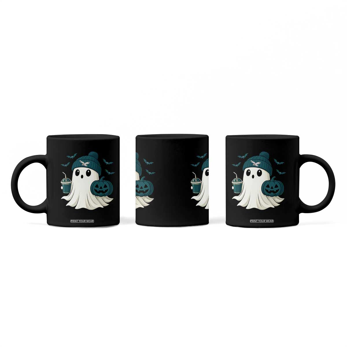 Philadelphia Ghost Halloween Coffee Mug Retro Halloween Costume Philadelphia Fan TS10 Print Your Wear