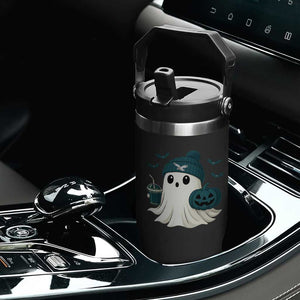 PFE Ghost Halloween Flip Straw Tumbler Retro Halloween Costume Philly Lover TS10 Print Your Wear