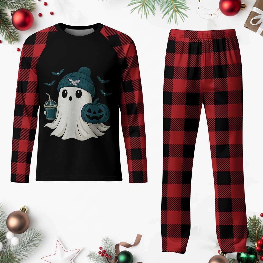 Philadelphia Ghost Halloween Plaid Pajama Set Retro Halloween Costume Philadelphia Fan TS10 Buffalo Plaid Print Your Wear
