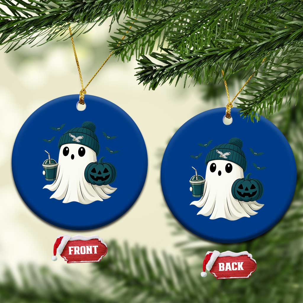 PFE Ghost Halloween Ceramic Ornament Retro Halloween Costume Philly Lover TS10 1pc Blue Print Your Wear