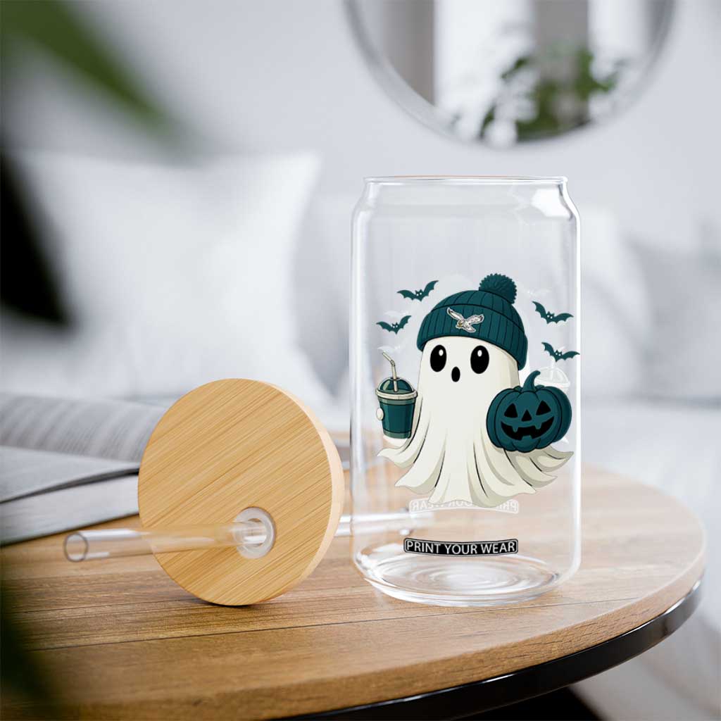 PFE Ghost Halloween Glass Can Retro Halloween Costume Philly Lover TS10 Print Your Wear