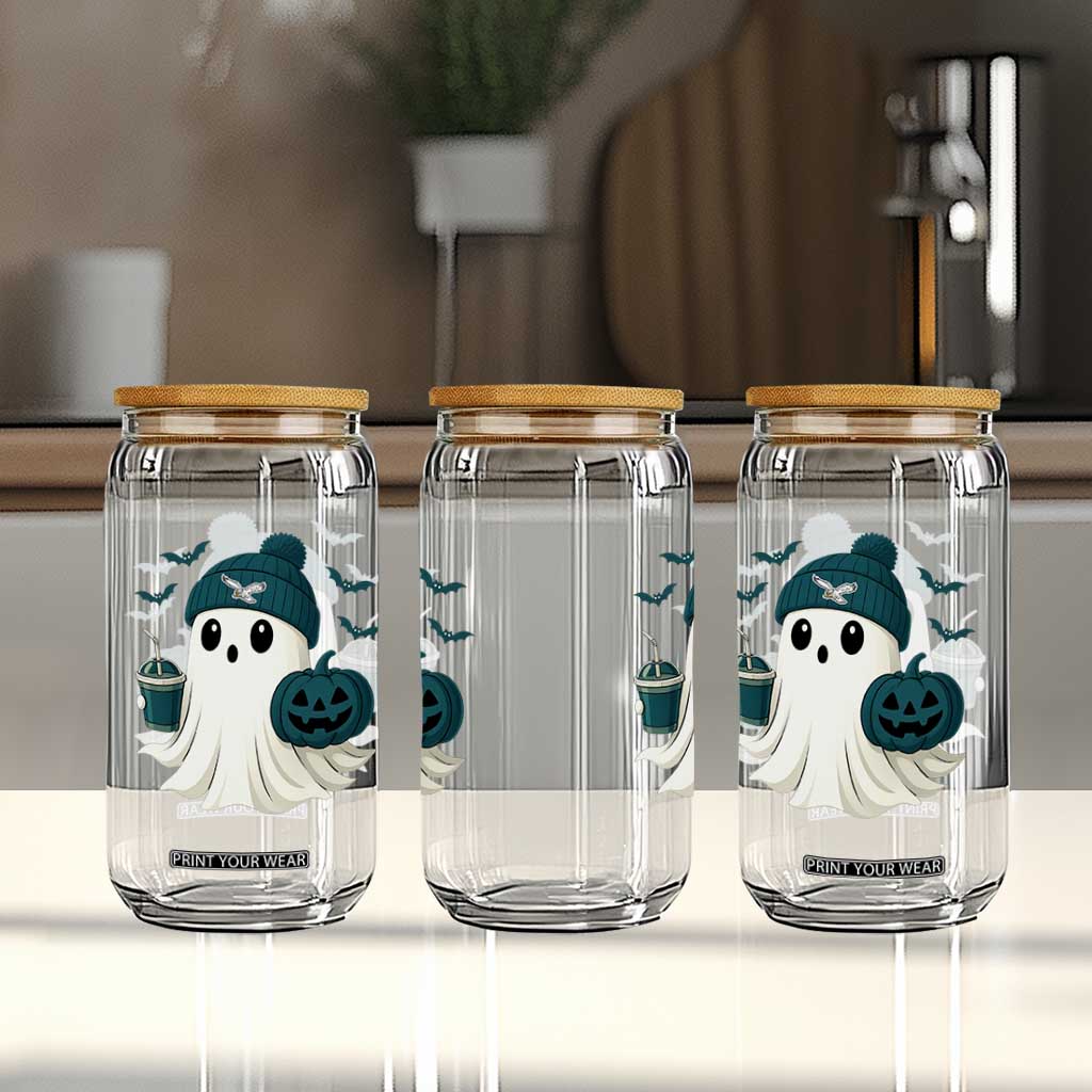 PFE Ghost Halloween Glass Can Retro Halloween Costume Philly Lover TS10 Print Your Wear